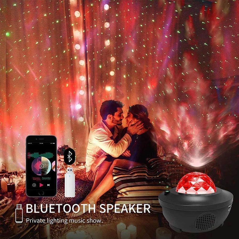 Star Projector Galaxy Night Light Projector, with Remote Control&Music Speaker, Voice Control&Timer, Starry Light Projector Bedroom/Decoration/Birthday/Party